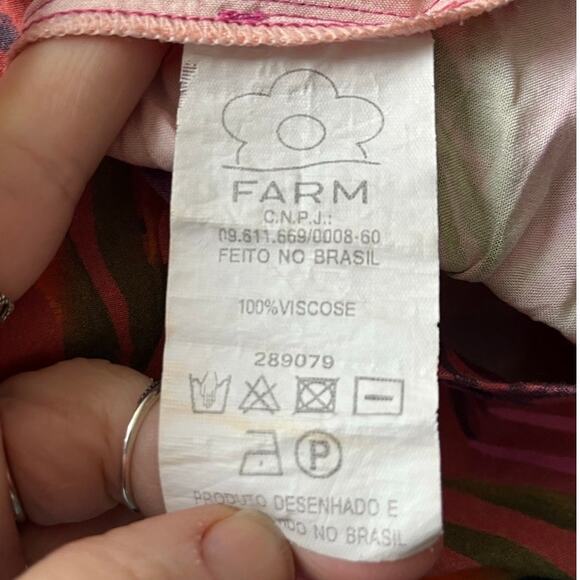 Farm Rio Vibrant Tropical Print Mini Dress/Babydoll Dress - Picture 8 of 8